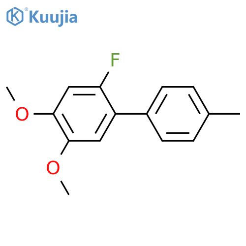 2-Fluoro-4,5-dimethoxy-4'-methyl-1,1'-biphenyl structure