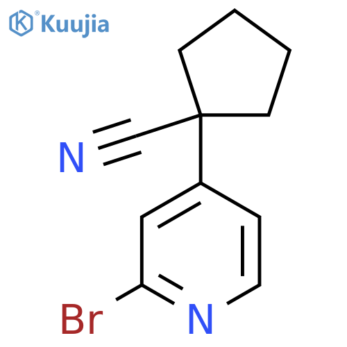 1-(2-Bromopyridin-4-yl)cyclopentanecarbonitrile structure