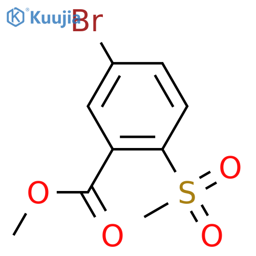 Methyl 5-bromo-2-(methylsulfonyl)benzoate structure