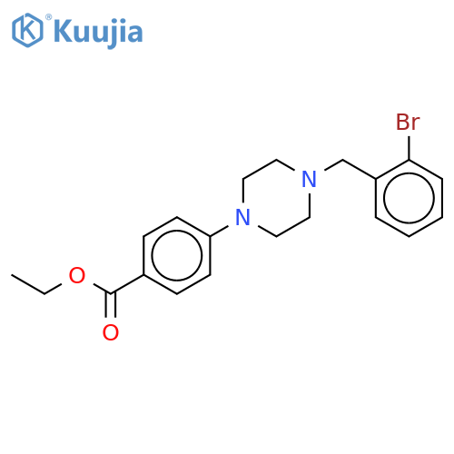 4-4-(2-Bromophenyl)methyl-1-piperazinylbenzoic Acid Ethyl Ester-d8 structure