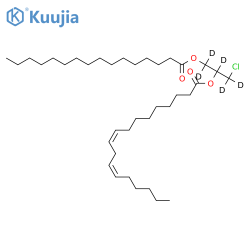 rac-1-Palmitoyl-2-linoleoyl-3-chloropropanediol-d5 (>85%) structure