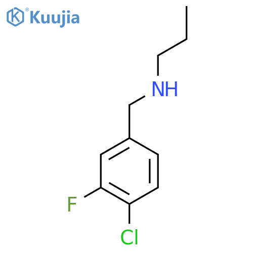 (4-chloro-3-fluorophenyl)methyl(propyl)amine structure