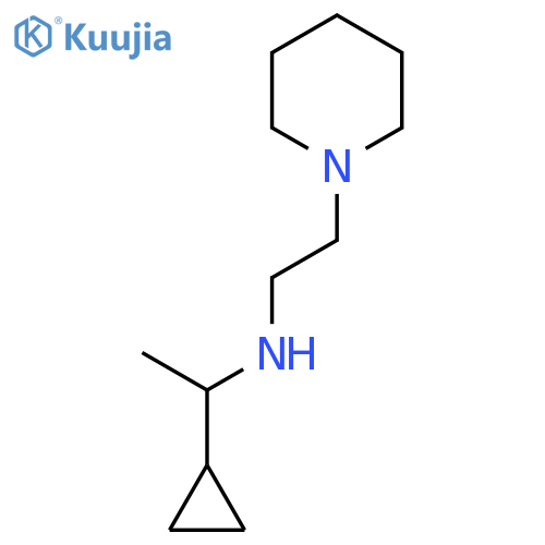 (1-cyclopropylethyl)[2-(piperidin-1-yl)ethyl]amine structure