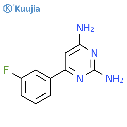 6-(3-Fluorophenyl)pyrimidine-2,4-diamine structure