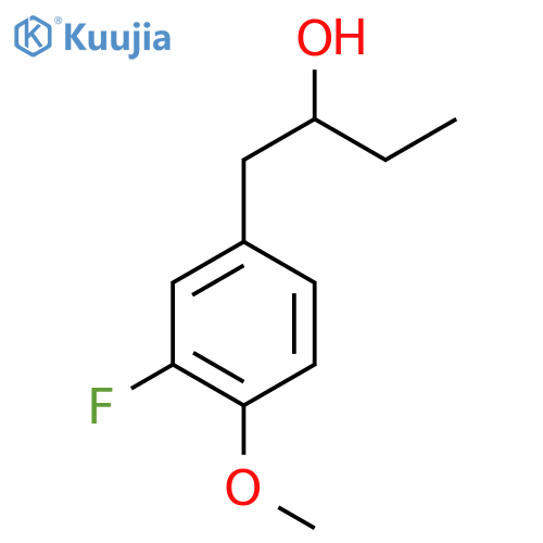 1-(3-fluoro-4-methoxyphenyl)butan-2-ol structure