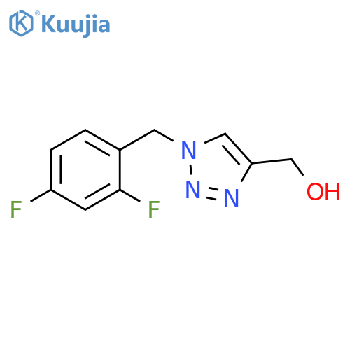 {1-[(2,4-difluorophenyl)methyl]-1h-1,2,3-triazol-4-yl}methanol structure