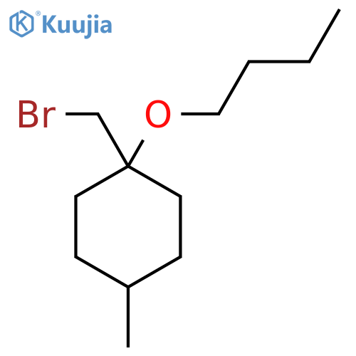 1-(bromomethyl)-1-butoxy-4-methylcyclohexane structure