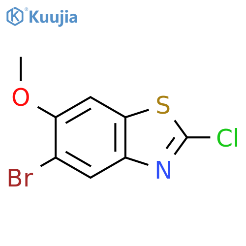 5-Bromo-2-chloro-6-methoxybenzo[d]thiazole structure