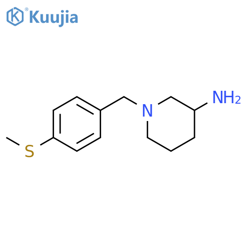 1-{[4-(methylsulfanyl)phenyl]methyl}piperidin-3-amine structure
