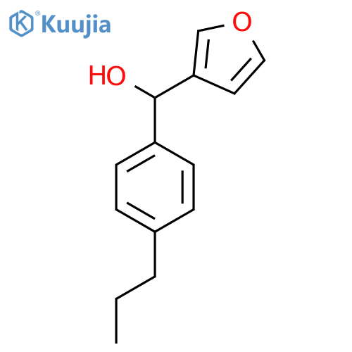 Furan-3-yl(4-propylphenyl)methanol structure