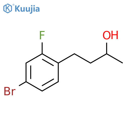 4-(4-bromo-2-fluorophenyl)butan-2-ol structure