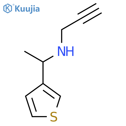(Prop-2-yn-1-yl)[1-(thiophen-3-yl)ethyl]amine structure