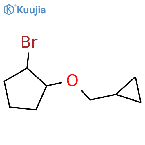 1-Bromo-2-(cyclopropylmethoxy)cyclopentane structure