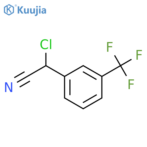 Chloro-(3-trifluoromethyl-phenyl)-acetonitrile structure