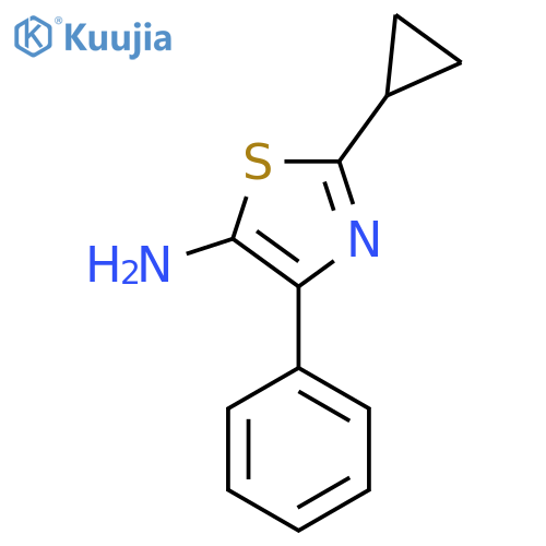 2-cyclopropyl-4-phenyl-1,3-thiazol-5-amine structure