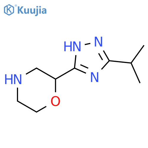 2-[3-(propan-2-yl)-1H-1,2,4-triazol-5-yl]morpholine structure