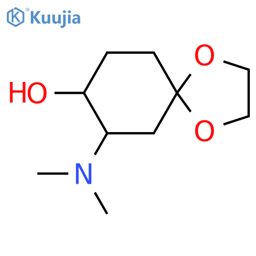 7-(Dimethylamino)-1,4-dioxaspiro[4.5]decan-8-ol structure
