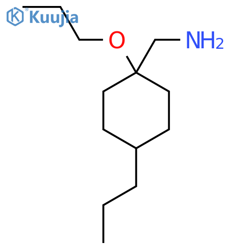 (1-propoxy-4-propylcyclohexyl)methanamine structure