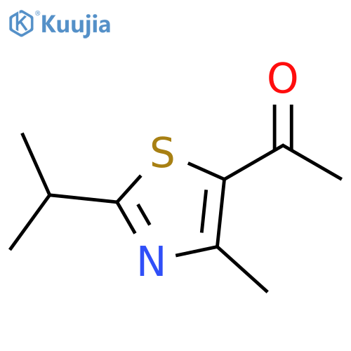 1-4-methyl-2-(propan-2-yl)-1,3-thiazol-5-ylethan-1-one structure