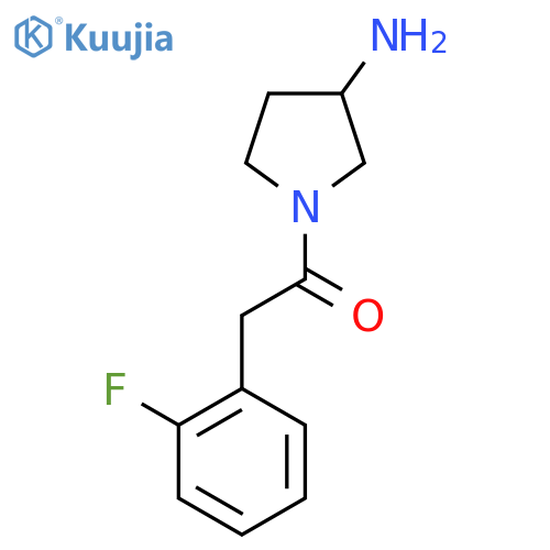 1-(3-Aminopyrrolidin-1-yl)-2-(2-fluorophenyl)ethan-1-one structure