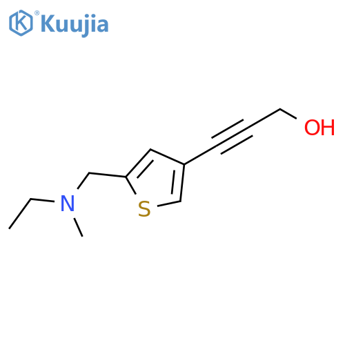 3-(5-{ethyl(methyl)aminomethyl}thiophen-3-yl)prop-2-yn-1-ol structure