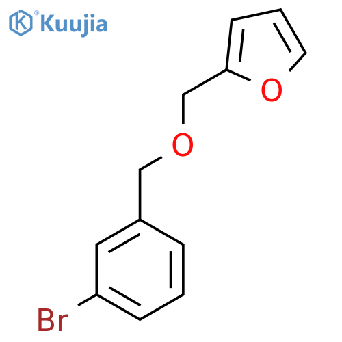 2-[(3-bromophenyl)methoxymethyl]furan structure