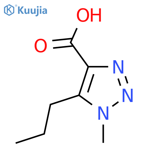 1-methyl-5-propyl-1H-1,2,3-triazole-4-carboxylic acid structure