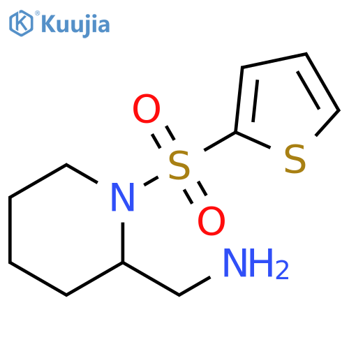 1-[1-(thiophene-2-sulfonyl)piperidin-2-yl]methanamine structure