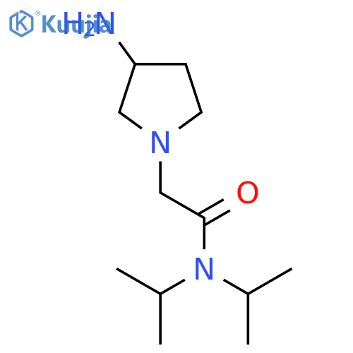 2-(3-Aminopyrrolidin-1-yl)-N,N-diisopropylacetamide structure