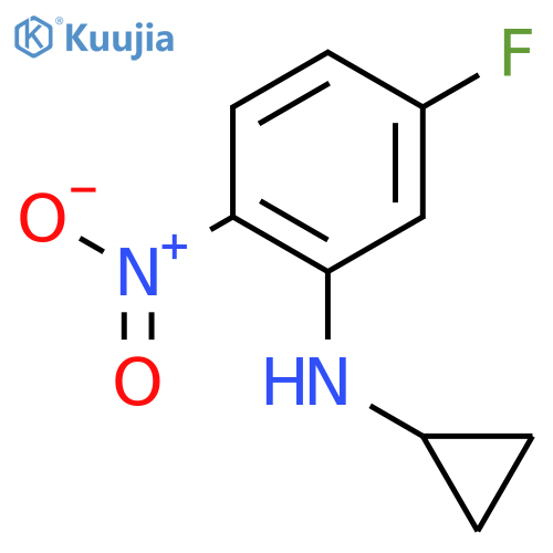 N-Cyclopropyl-5-fluoro-2-nitroaniline structure