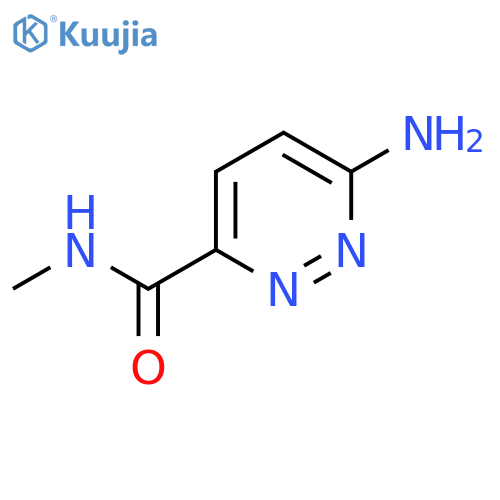 6-amino-N-methylpyridazine-3-carboxamide structure