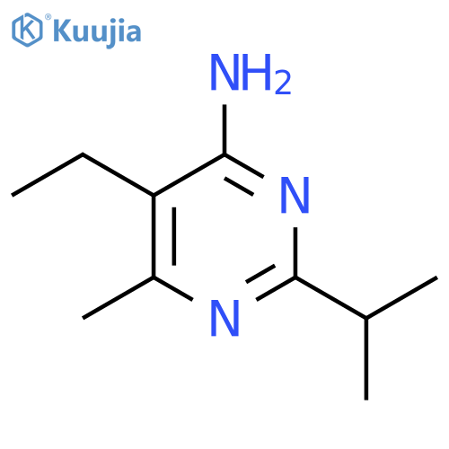 5-Ethyl-6-methyl-2-(propan-2-yl)pyrimidin-4-amine structure