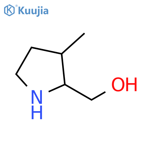 (3-methylpyrrolidin-2-yl)methanol structure
