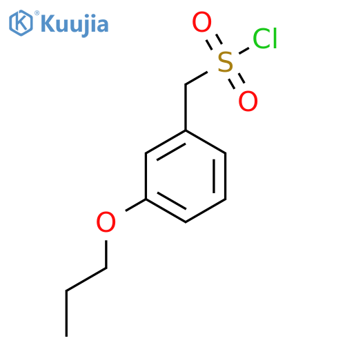 (3-Propoxyphenyl)methanesulfonyl chloride structure