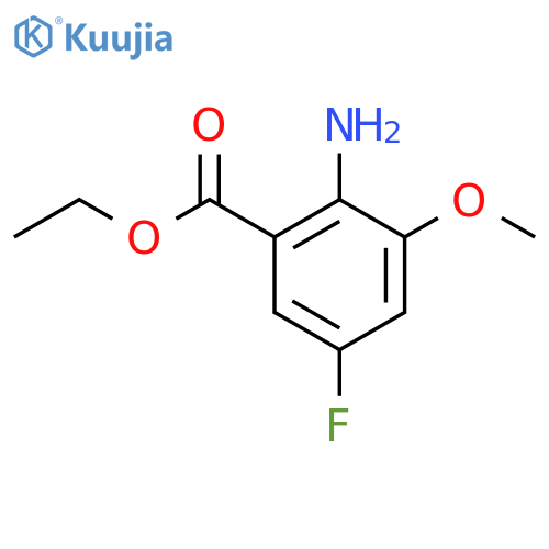 Ethyl 2-amino-5-fluoro-3-methoxybenzoate structure