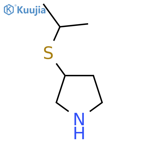 3-(Propan-2-ylsulfanyl)pyrrolidine structure