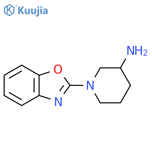 1-(1,3-benzoxazol-2-yl)piperidin-3-amine structure