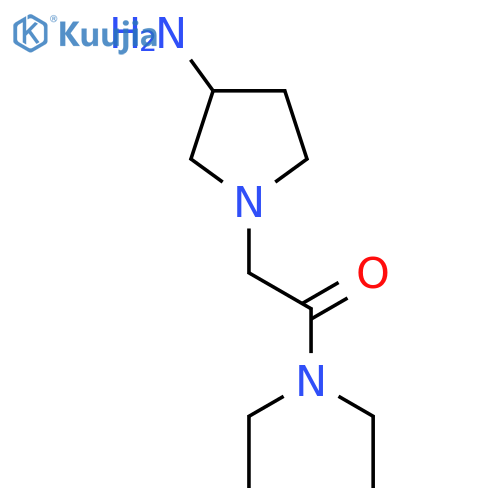 2-(3-Aminopyrrolidin-1-yl)-N,N-diethylacetamide structure