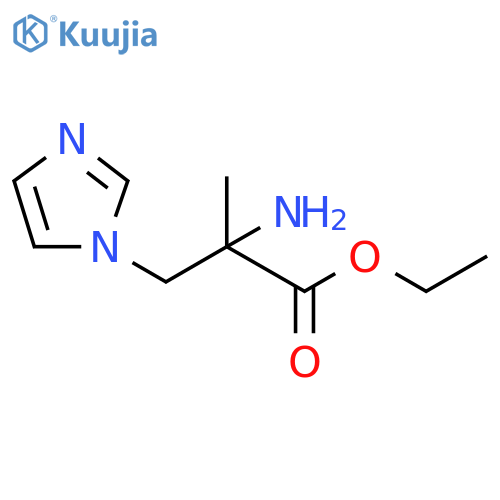 ethyl 2-amino-3-(1H-imidazol-1-yl)-2-methylpropanoate structure