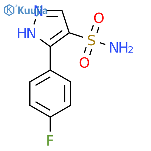 3-(4-Fluorophenyl)-1h-pyrazole-4-sulfonamide structure