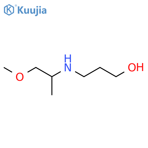 3-(1-methoxypropan-2-yl)aminopropan-1-ol structure