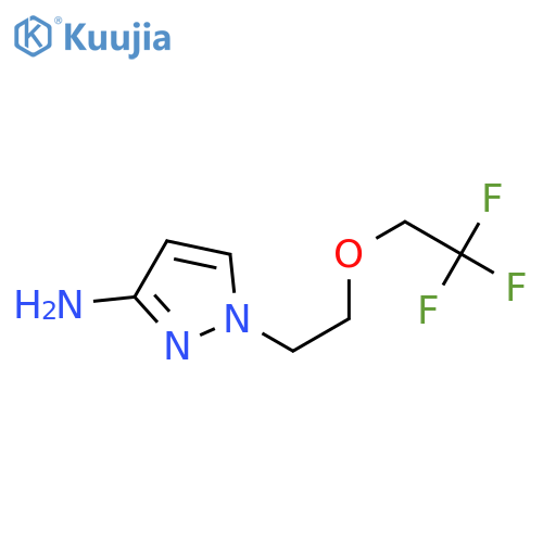 1-[2-(2,2,2-trifluoroethoxy)ethyl]-1H-pyrazol-3-amine structure