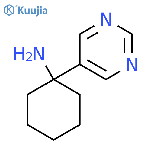 1-(pyrimidin-5-yl)cyclohexan-1-amine structure
