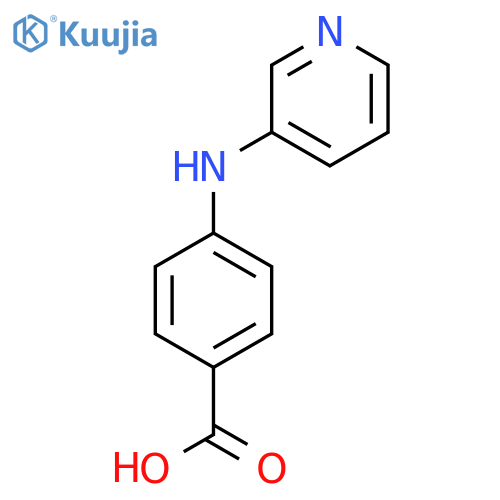 4-(pyridin-3-yl)aminobenzoic acid structure