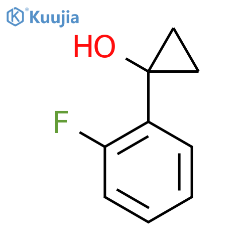 1-(2-fluorophenyl)cyclopropan-1-ol structure