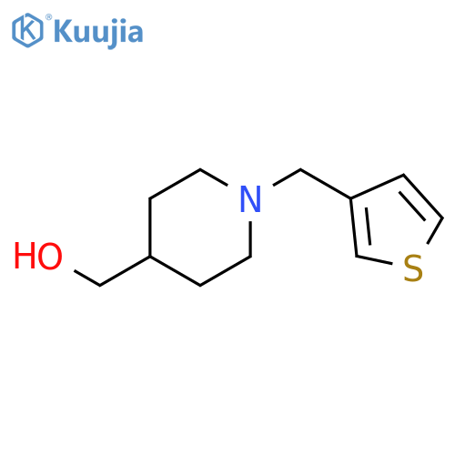 {1-[(THIOPHEN-3-YL)METHYL]PIPERIDIN-4-YL}METHANOL structure