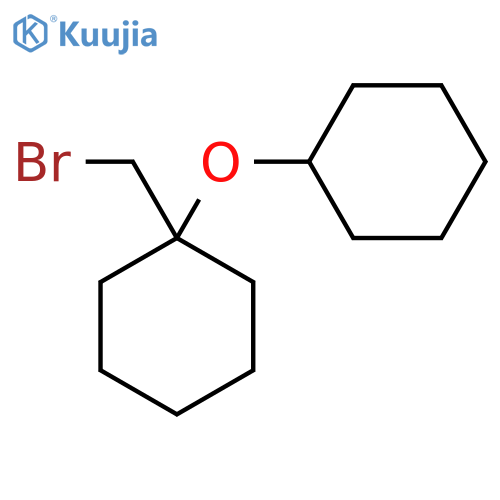 1-(bromomethyl)-1-(cyclohexyloxy)cyclohexane structure