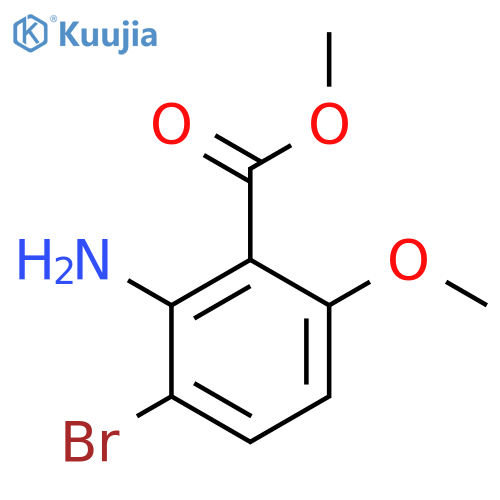 methyl 2-amino-3-bromo-6-methoxybenzoate structure