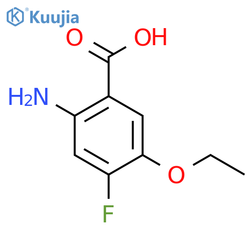 2-Amino-5-ethoxy-4-fluorobenzoic acid structure