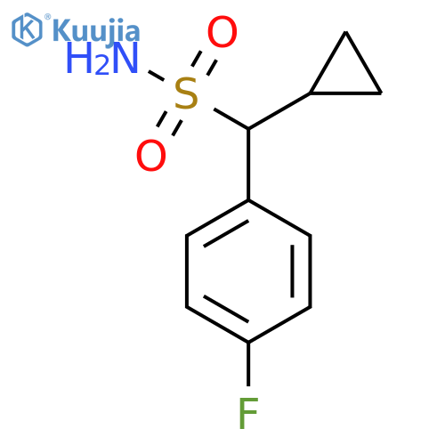 Cyclopropyl-(4-fluorophenyl)methanesulfonamide structure